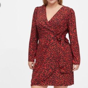 Banana Republic Puff Sleeve Wrap Dress